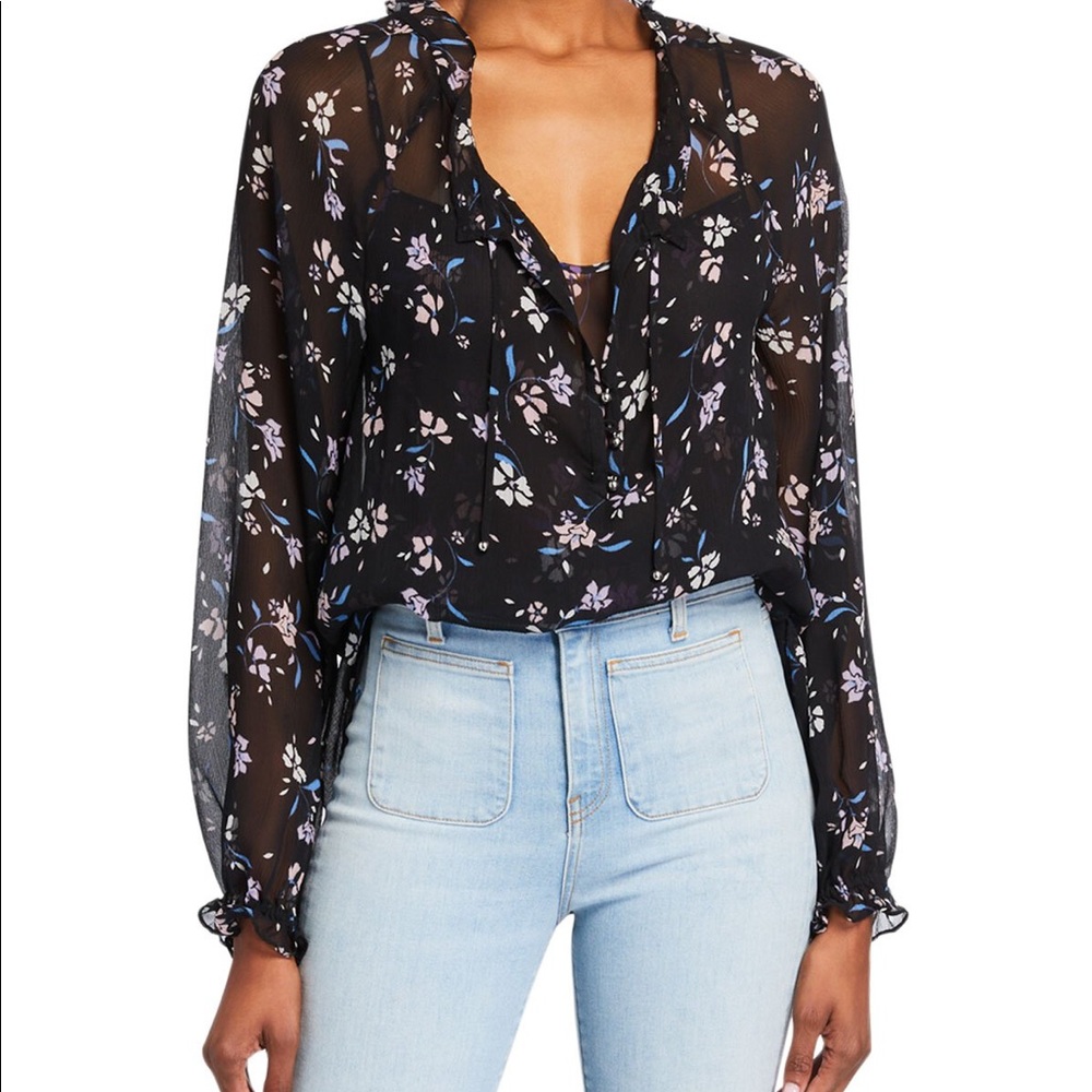 j VERONICA BEARD Floral Blouse NWT